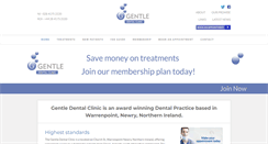 Desktop Screenshot of gentledentalclinic.com