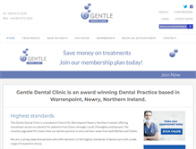 Tablet Screenshot of gentledentalclinic.com